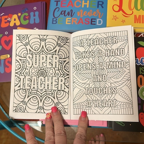 NWT 48 Teacher Appreciation little cards/books. They can color in them. - Picture 14 of 16